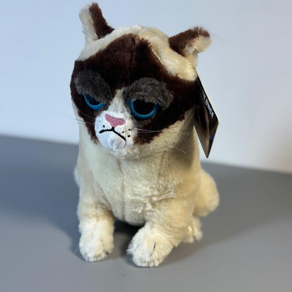 Grumpy Cat Plush Stuffed Animal 10" Ripple Junction NWT Retired Meme Collectible